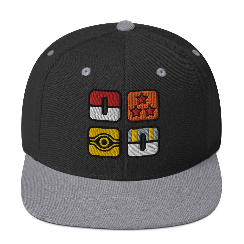 Embroidered Icon Snapback Hat