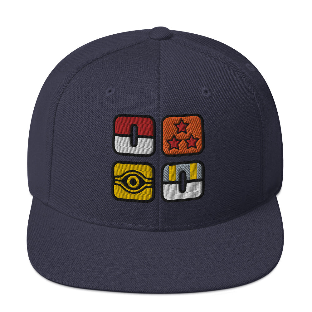 Embroidered Icon Snapback Hat