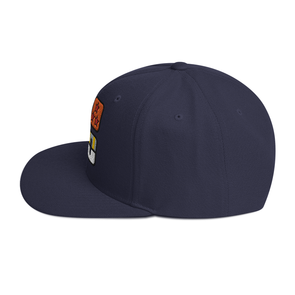 Embroidered Icon Snapback Hat