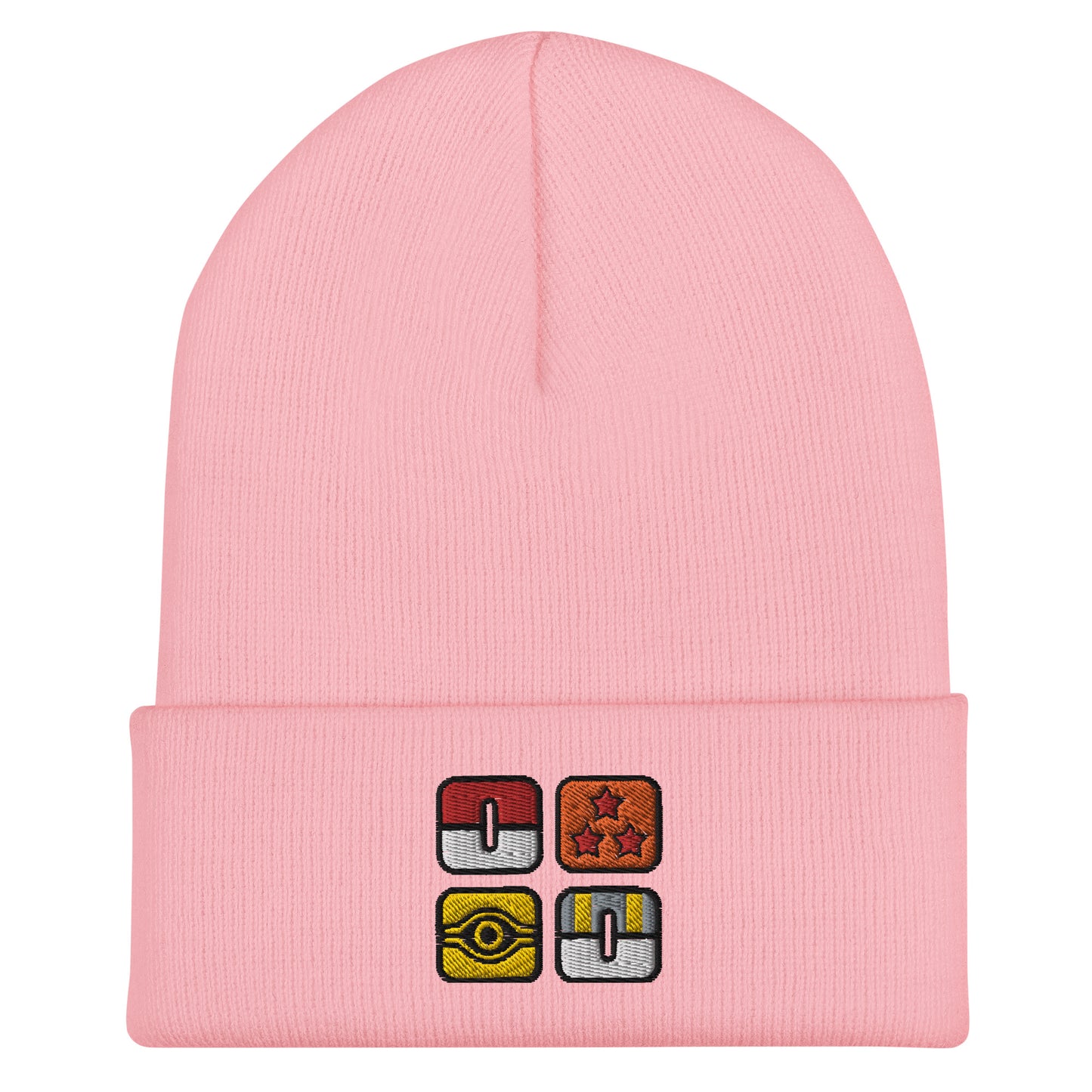 Embroidered Icon Cuffed Beanie