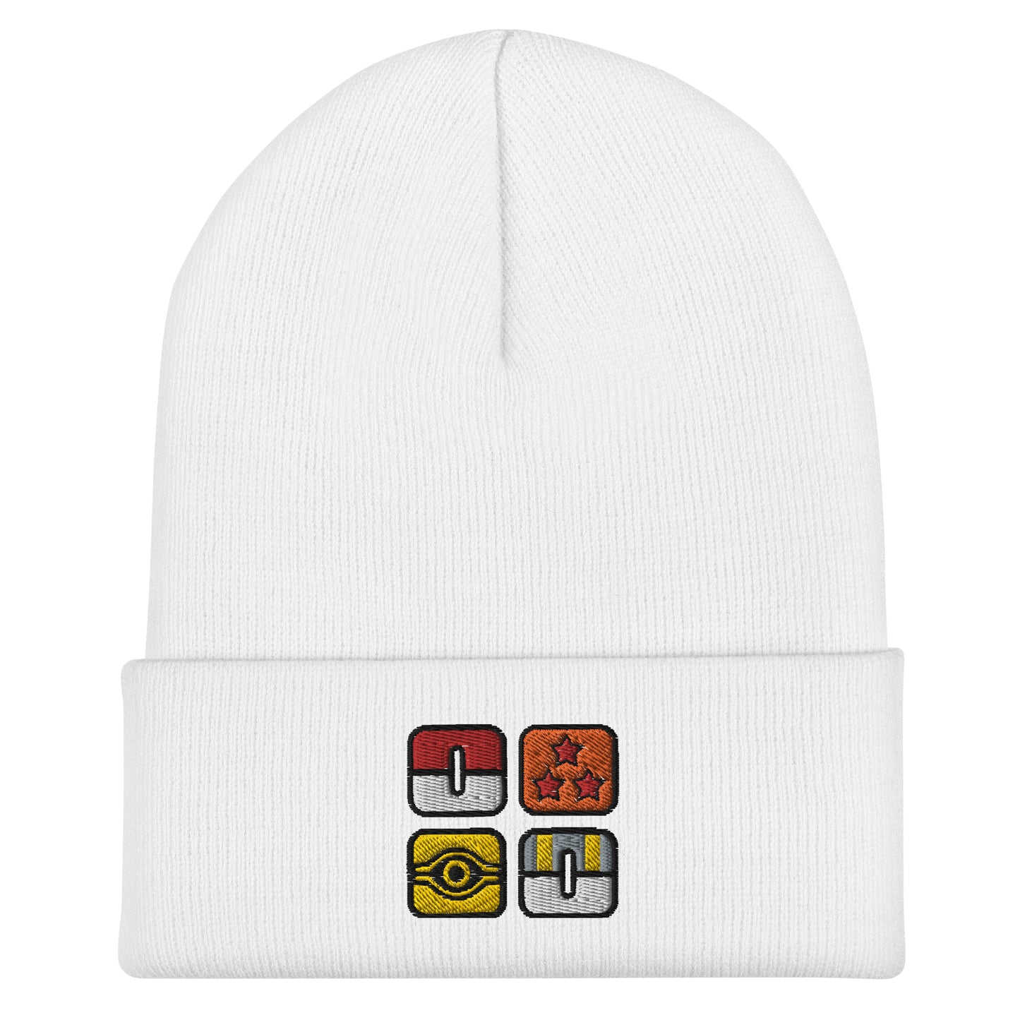 Embroidered Icon Cuffed Beanie